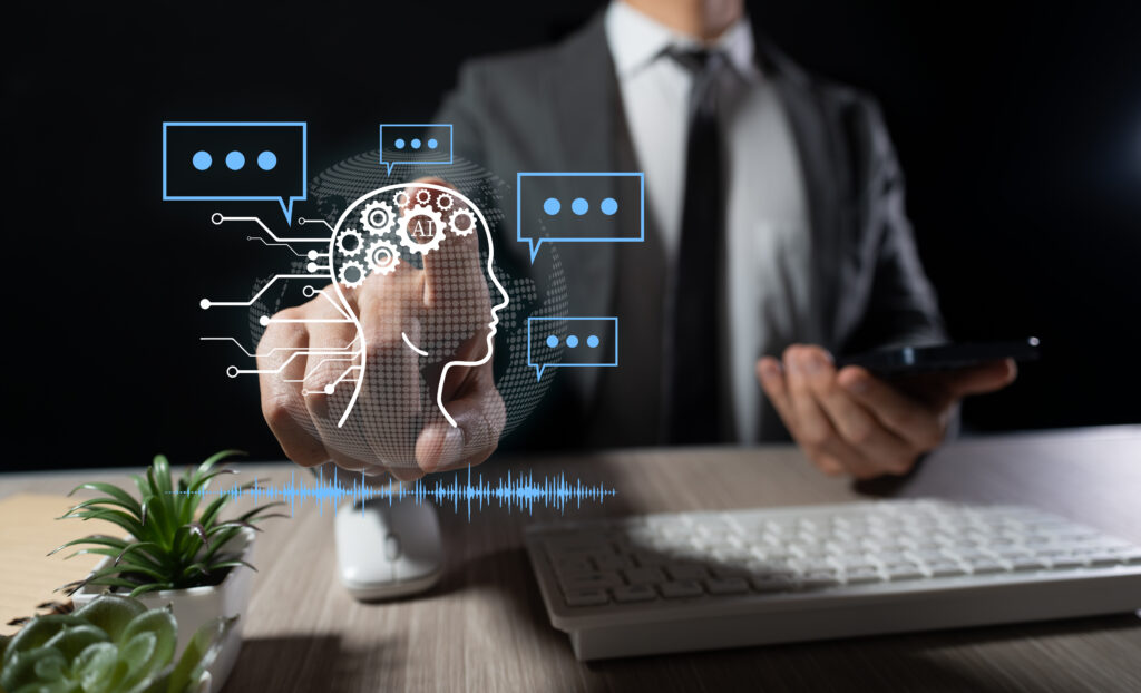 AI for business: Professionals exchange messages with artificial intelligence in real time