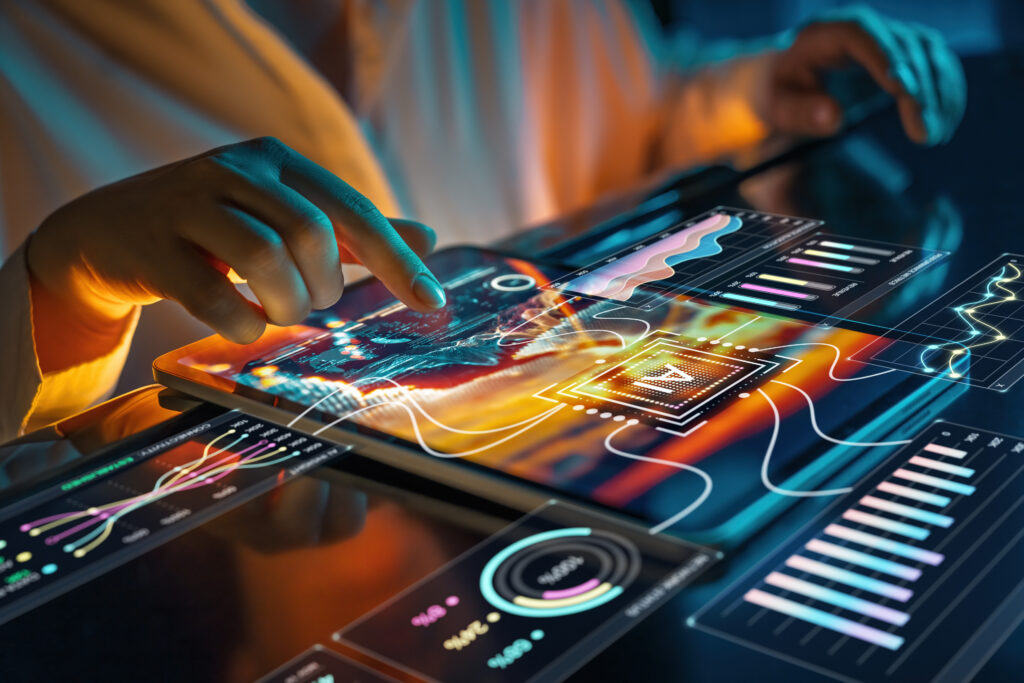 Futuristic Business Analytics: Touchscreen Data Visualization