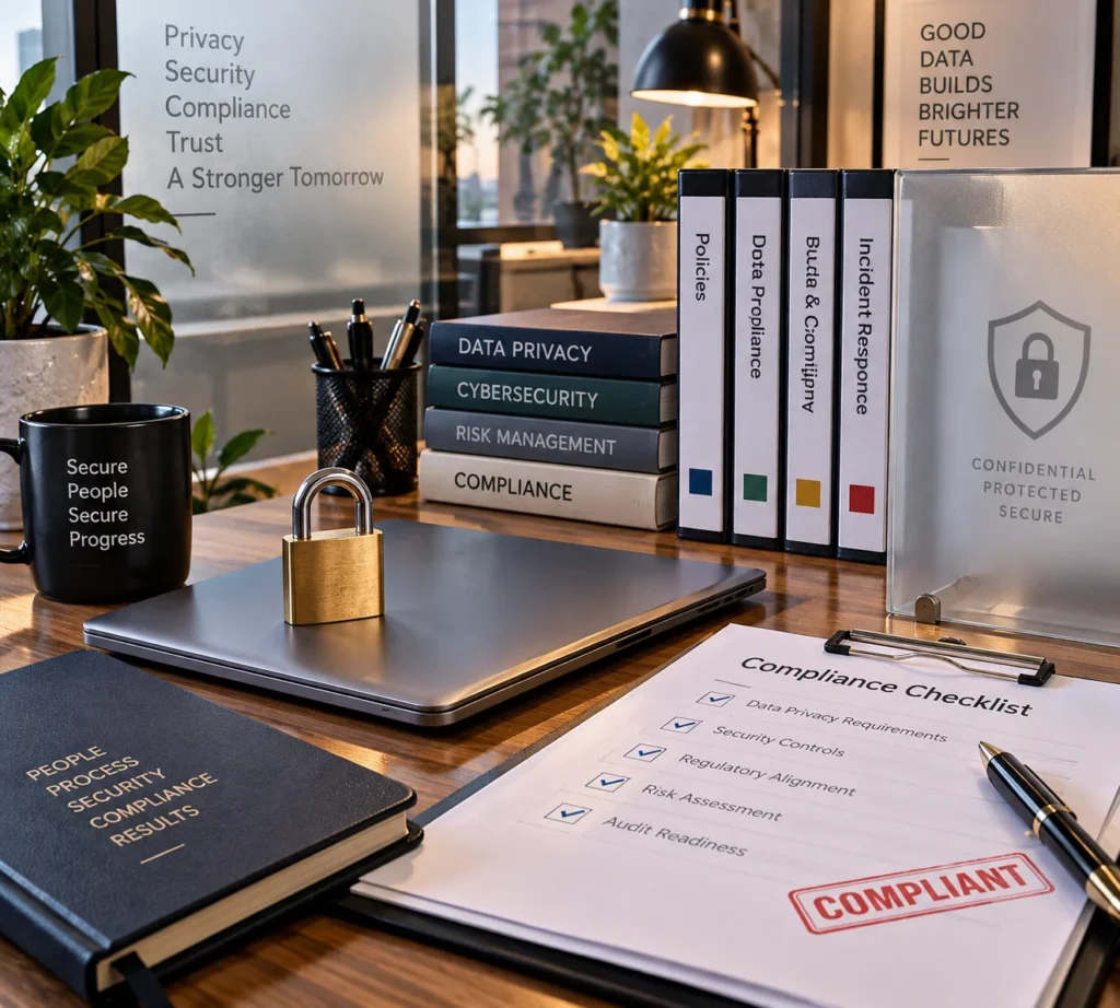 Data privacy, security, compliance alignment