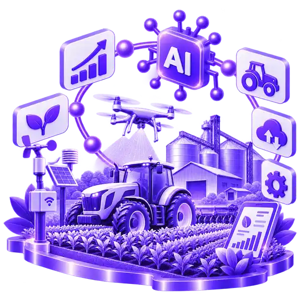 Connected agriculture business with ERP software